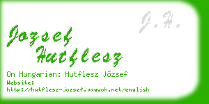 jozsef hutflesz business card